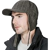 Jeff & Aimy Unisex Winter Earflap Trapper Hunting Ski Hat Baseball Cap 54-62CM