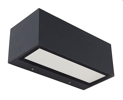 Lutec Wandleuchte Gemini, 500 lm, 10.5 W=55W, Gussaluminium, IP54 1891 S GR