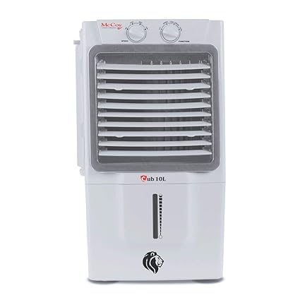McCoy CUB 10L 10 Ltrs Honey Comb Air Cooler Without Remote Control (White/Grey))