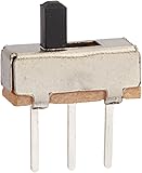 Uxcell a12013100ux0116 High Knob 3P 2 Position 1P2T SPDT Vertical Slide Switch, 0.5 Amp, 50V DC, 50 Piece, 3 mm