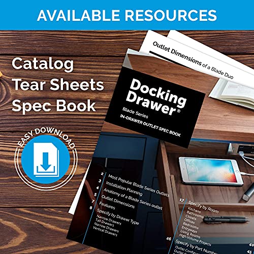Docking Drawer Blade In-Drawer Outlet. (2) 15 amp