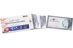 Sparkle Smiles Teeth Whitening Strips, 28 Treatments, Enamel Safe, Non-Slip Grip, Whitens Without Sensitivity