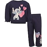 Magic Threadz Disney Clothes Baby Girls Sweatshirt & Pants Set – Jessie Winnie the Pooh Marie Stitch & Minnie Mouse (12M–24M)