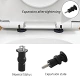 MEMOFYND 8 Rubber Expansion Screws Toilet Seat Top Fixing Hinge Fasteners Bolts view 5