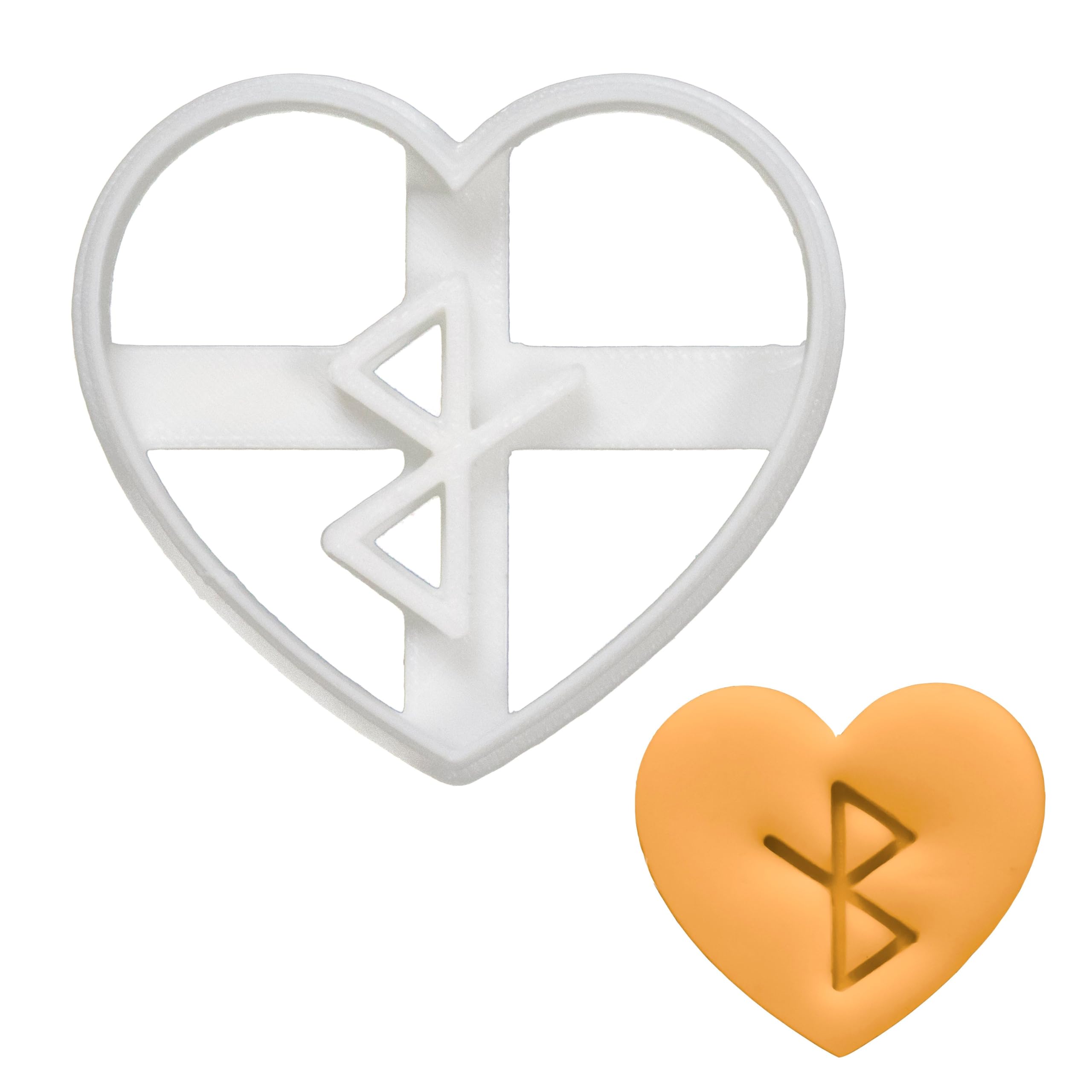 BAKERLOGY Nordic Rune - Healing Cookie Cutter - Detailed Biscuit Cutter Design for Baking and Crafts, Ideal on Fondant, Dough, Clay