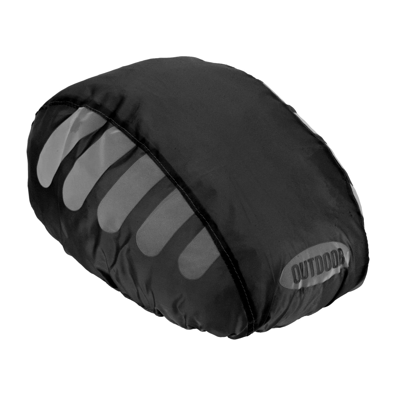 PATIKIL Cycling Bicycle Helmet Cover, Motorcycle Helmet Rain Covers Ride Gear Helmet Cover with Reflective Strip for Road Cycling, Black
