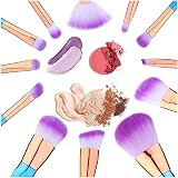 Allbests 12 Pcs Makeup Brush Set Foundation Blending Blush Concealer Eye Face view 3