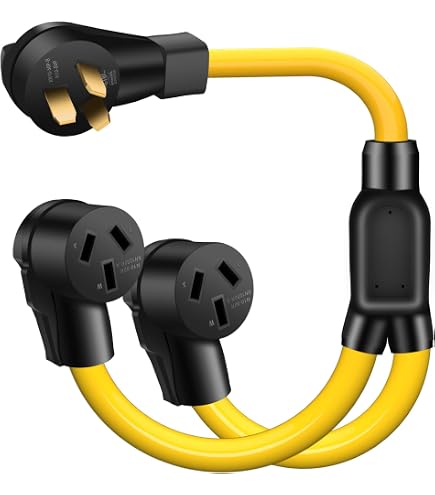 maXpeedingrods 50 Amp Y Splitter NEMA 10-50P to 2X 10-50R, 3-Prong