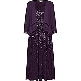GRACE KARIN 2025 Women's Two Piece Sequin Dress with Jacket Mother of The Bride Dresses Homecoming Wedding Guest Dresses