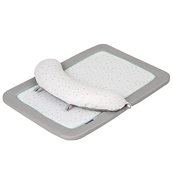 Clevamama Tapis De Jeu Et Coussin Pour Bébé Gris
