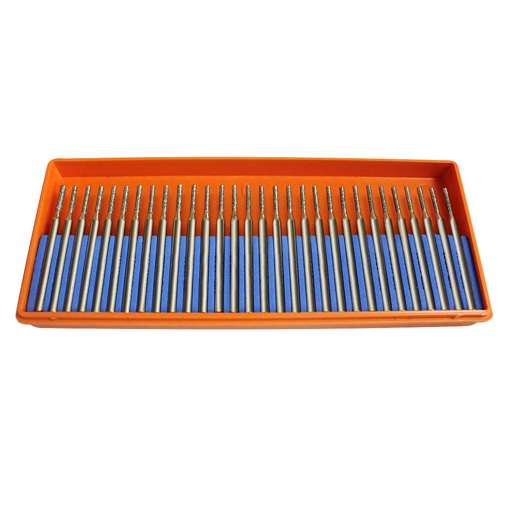 Oudtinz 30 Pack 1mm Diamond Drill Bit Jewelry Beach Sea Glass Shells Gemstones Lapidary 30pcs.