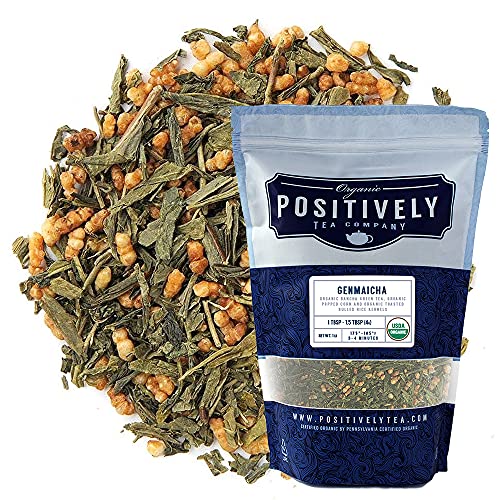 Organic Positively Tea Company, Genmaicha, Green Tea, Loose Leaf, 16