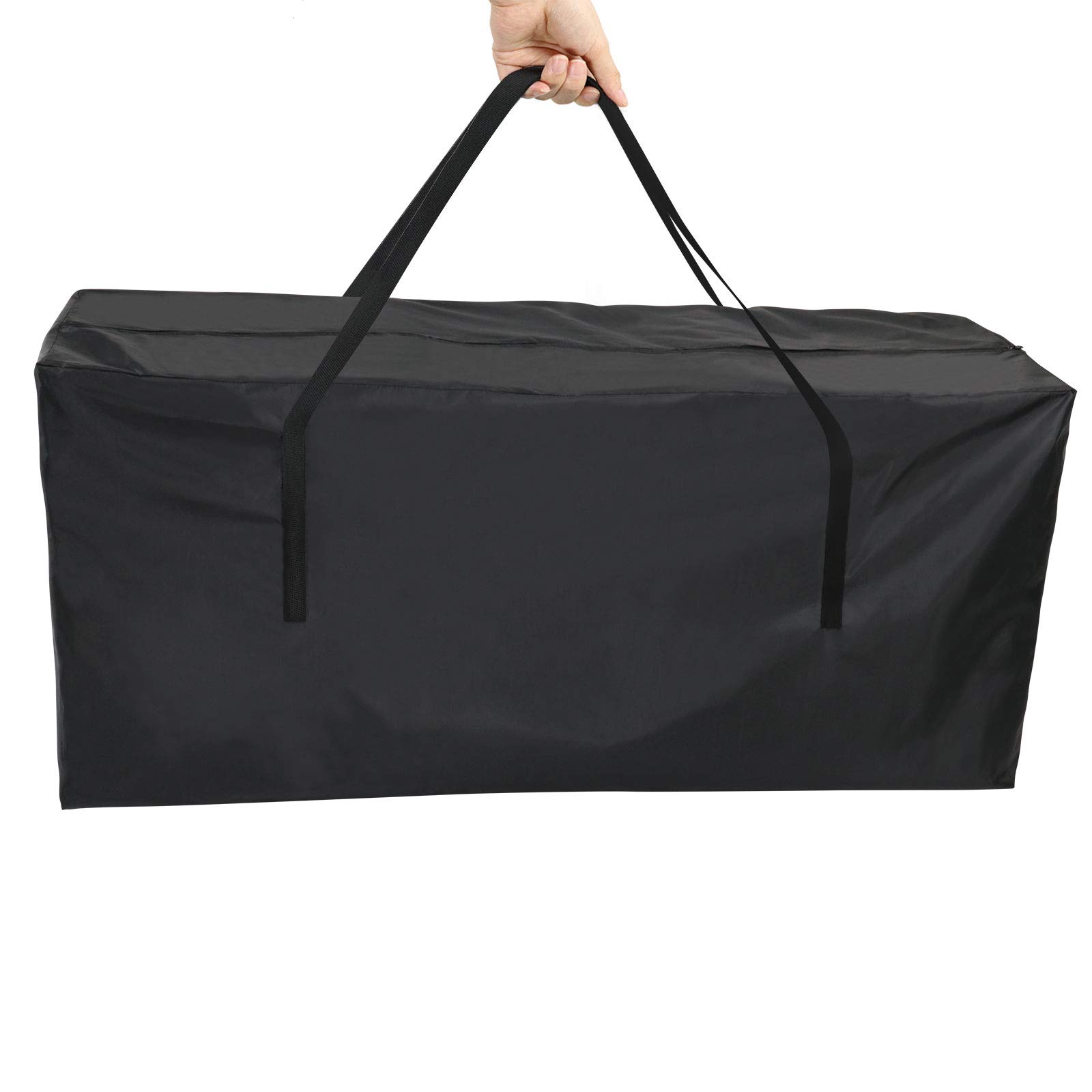 Iptienda Garden Furniture Cushion Storage Bag, Waterproof Large Patio Cushion Storage Bag Case Rip Proof Christmas Tree Storage Bag with Carry Handle and Zipper -173x76x51cm