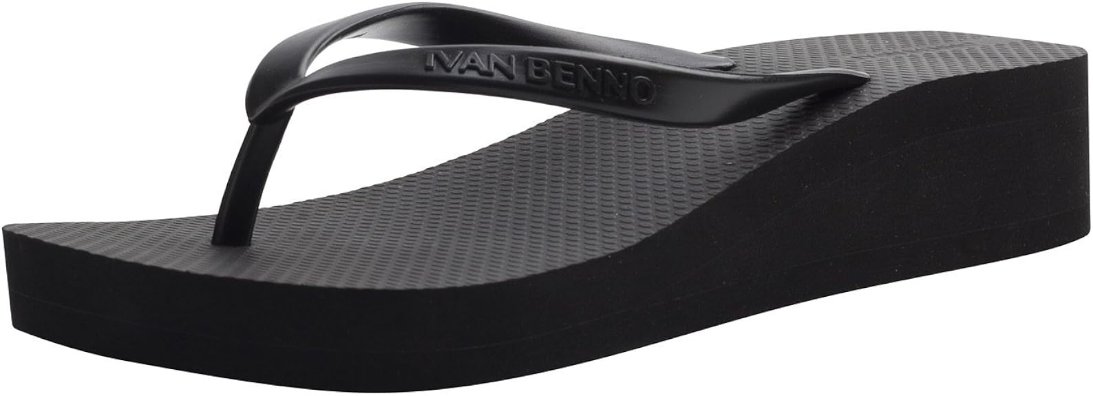 Amazon.com | IVAN BENNO Women's Flip Flops with Arch Support Thongs Slippers for Girls Black 