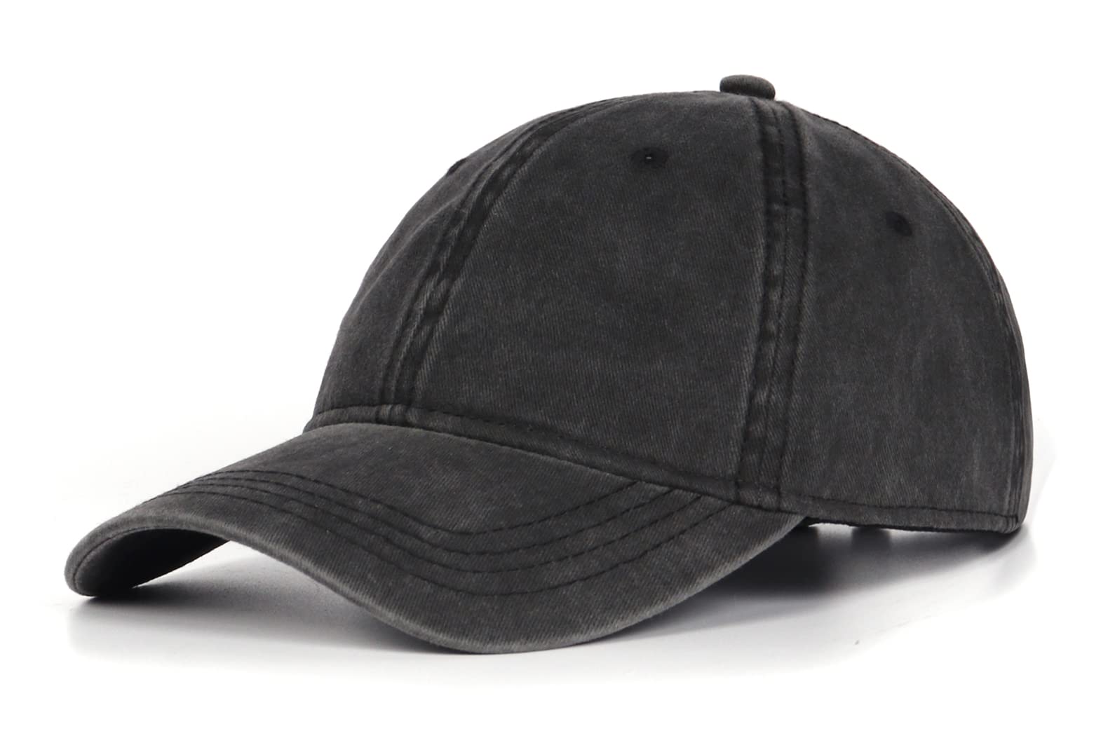 Photo 1 of Zylioo Large Faded Baseball Cap,Big Size Solid Color Golf Cap,Adjustable Low Profile Sports Cap for Big Heads