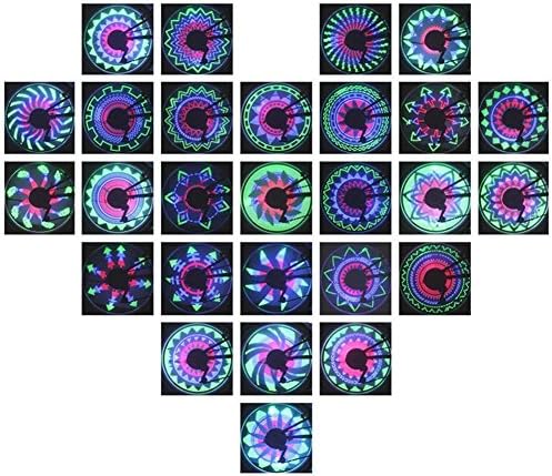 Bike Wheel Light 36 Full Color LED Waterproof LED Flash Model Neon Lamps Bicycle Wind Fire Wheels, Festival Christmas Gift for Family Friends (36 LED)