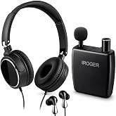 IROGER Hearing Amplifier Rechargeable Hearing Device with Headphone Personal Sound Amplifier for Ears,Seniors,Directional Microphone