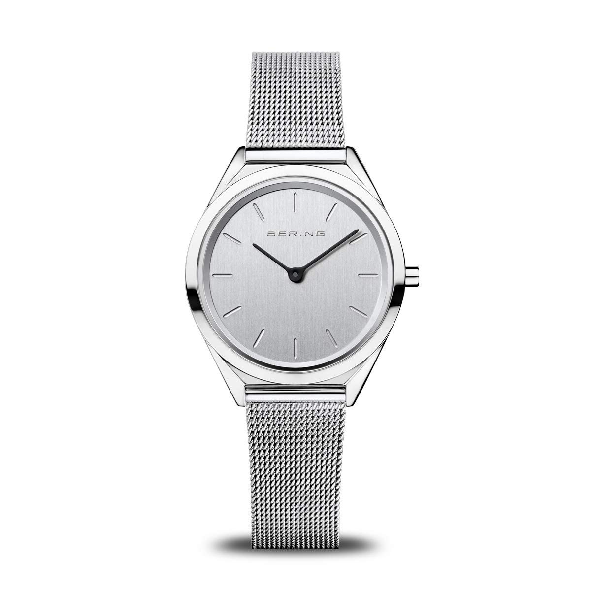 BERING Unisex Analog Quartz ultra slim collection Watch with stainless steel Strap and Sapphire Crystal 17031-000