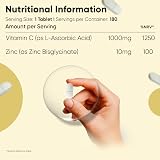 WeightWorld Vitamin C & Zinc Supplements 180 Tablets - 6 Month Supply view 6