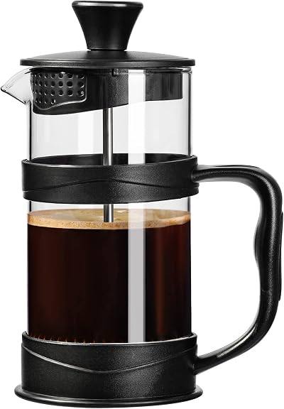ParaCity French Press Coffee Maker 12oz 350ml Stainless Steel Filter Heat