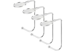 Topbuti 4 Pieces Christmas Stocking Holders for Mantel Hooks Hanger Grip Non-Slip Safety Fireplace Hang Hook for Xmas Christmas Valentine Holiday Party Decoration