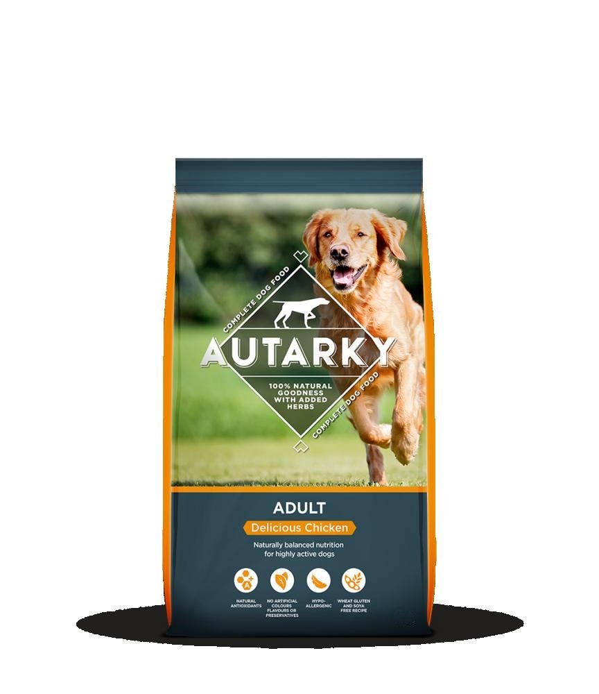 Autarky Hypoallergenic Delicious Chicken Dry Dog Food with Added Herbs, 12 kg