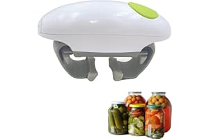 Electric Can Opener, Electric Can Opener for Weak HandsKitchen Bottle Opener for Different Sizes of JarsBottle Opener for Art