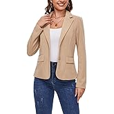 MINTLIMIT Blazers for Women Business Casual Long Sleeve Notched Lapel Button Work Office Blazers Jackets with Pockets
