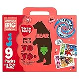 Bear Fruit Yoyos Strawberry Family Pack - 9 x 20g