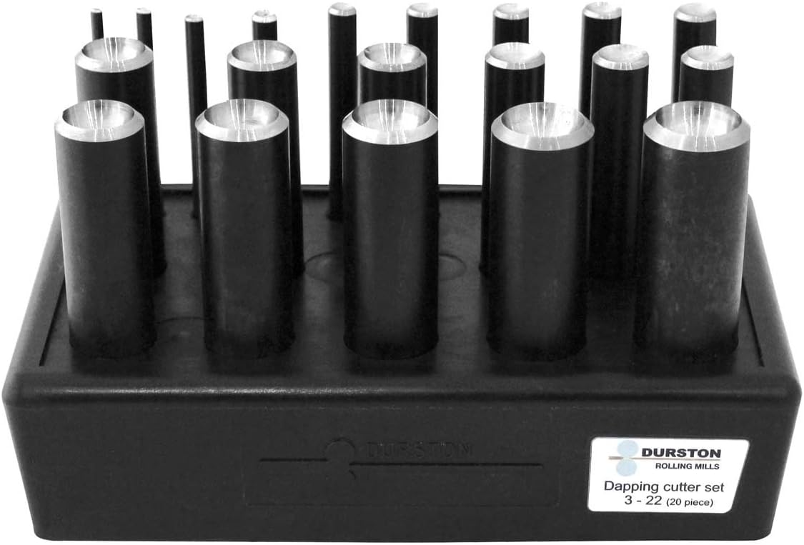 Durston 20 Pc. Professional Jeweller's Dapping Rounded Disc Cutter Set