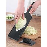 Mandoline Slicer for Kitchen, Multifunctional V-Blade Vegetable Mandoline Slicer with Hand Holder Handheld Potato Cucumber Cabbage Shredder Food Slicer- for Potatoes, Onion