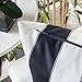 Homey Cozy Outdoor Throw Pillow Cover, Classic Stripe Black Large Pillow Sham Water/UV Fade/Stain-Resistance for Patio Lawn Couch Sofa Lounge 20x20, Cover Only