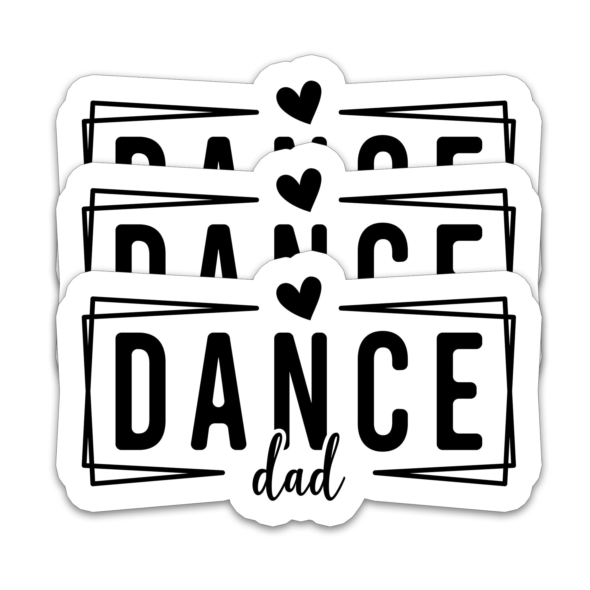 Photo 1 of (3PCS) Dance Dad Sticker Dance Stickers Waterproof Vinyl Decals for Books, Laptops, Water Bottles, Tumblers, Scrapbooking, Funny Dance Gifts for Dad Daddy Papa Dancer, Size 3'' x 1.7"