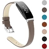 AK Lederarmband Für Fitbit Inspire 3 – Weiches, Genarbtes Leder | Für Damen & Herren, Verstellbar | Ersatzarmband, Tracker Nicht Inklusive