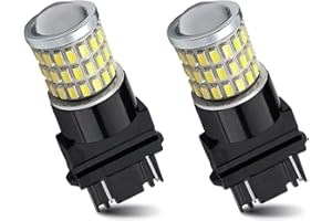 ZBGUN 3157 Car LED Bulbs with Projector for Tail Lights Turn Signal Lights,2 Pack 3157 LED for Rear Front Turn Signal Bulbs Super Bright（Xenon White）