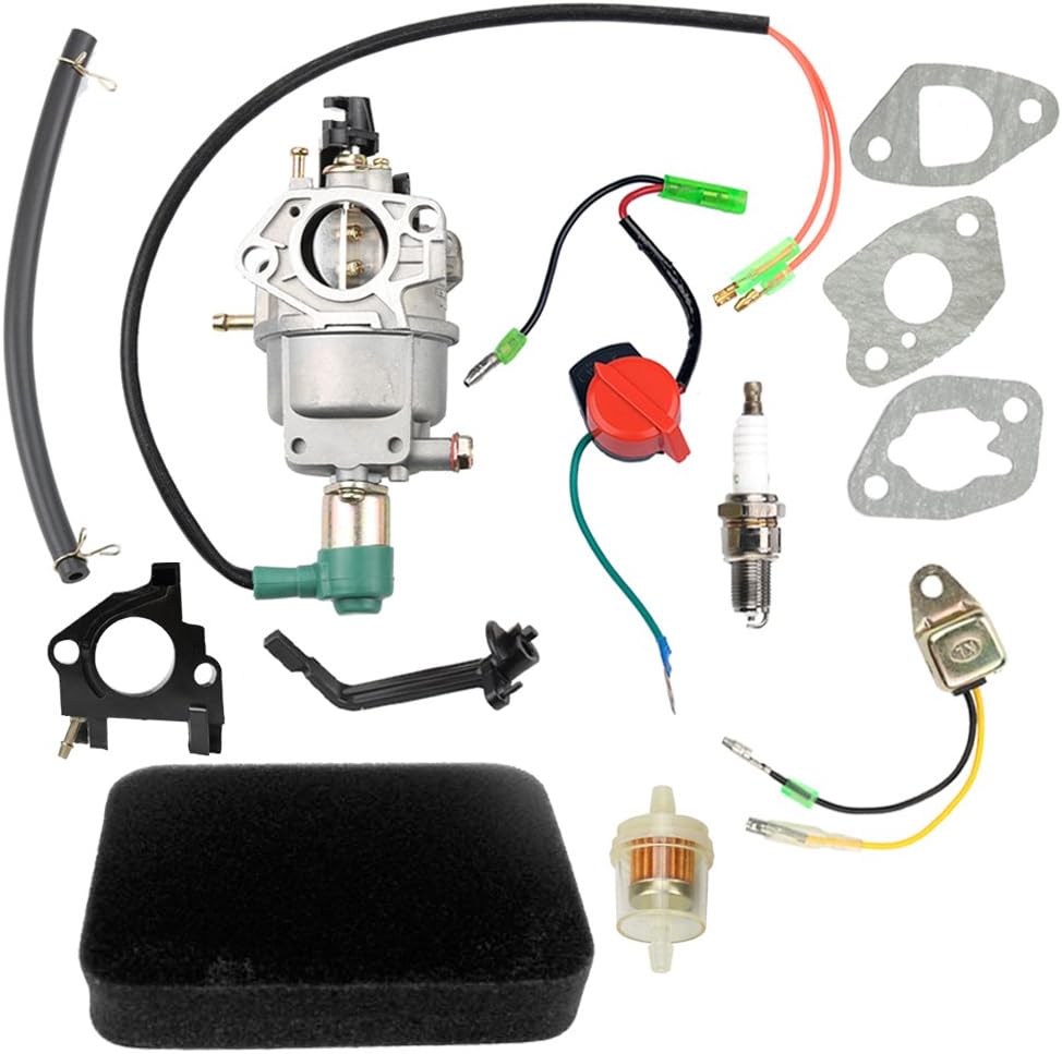 Hipa GP5500 Carburetor for Generac GP5000 GP5500 GP6500 GP6500E 5KW 5.5KW 6.5KW 389cc Generator 0G8442A111 Carb with Air Filter Tune Up Kit