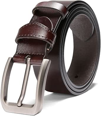 ATUSIDUN Cinturón Hombre Cuero Longitud 120 cm Ancho 4.5cm ...