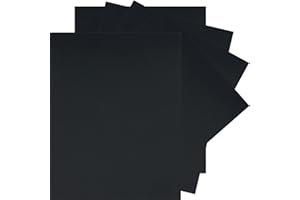 25 Sheets Black Cardstock Paper 8.5 x 11 inches, 250 GSM/92 lb Thick Card Stock Paper Black Construction Paper for DIY Cards,