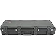 SKB Cases 3i-3614-TKBD iSeries 49-Note Keyboard Case, Waterproof Injection Molded Shell, 14 Total Hook-and-loop Pads in 4 Different Sizes, Pull Handle and Wheels for Easy Towing
