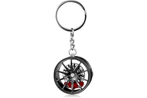 AfitLulu Keychain, Creative Wheel Key Ring Traffic Light Key Chain for Women Men, Car Key Chain Personalized Keychain Pendant
