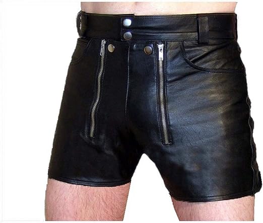 leather shorts amazon