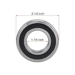 uxcell 1654-2RS Deep Groove Ball Bearings Z2 1-1/4