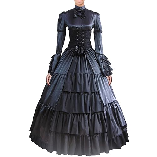 black 1800s dress