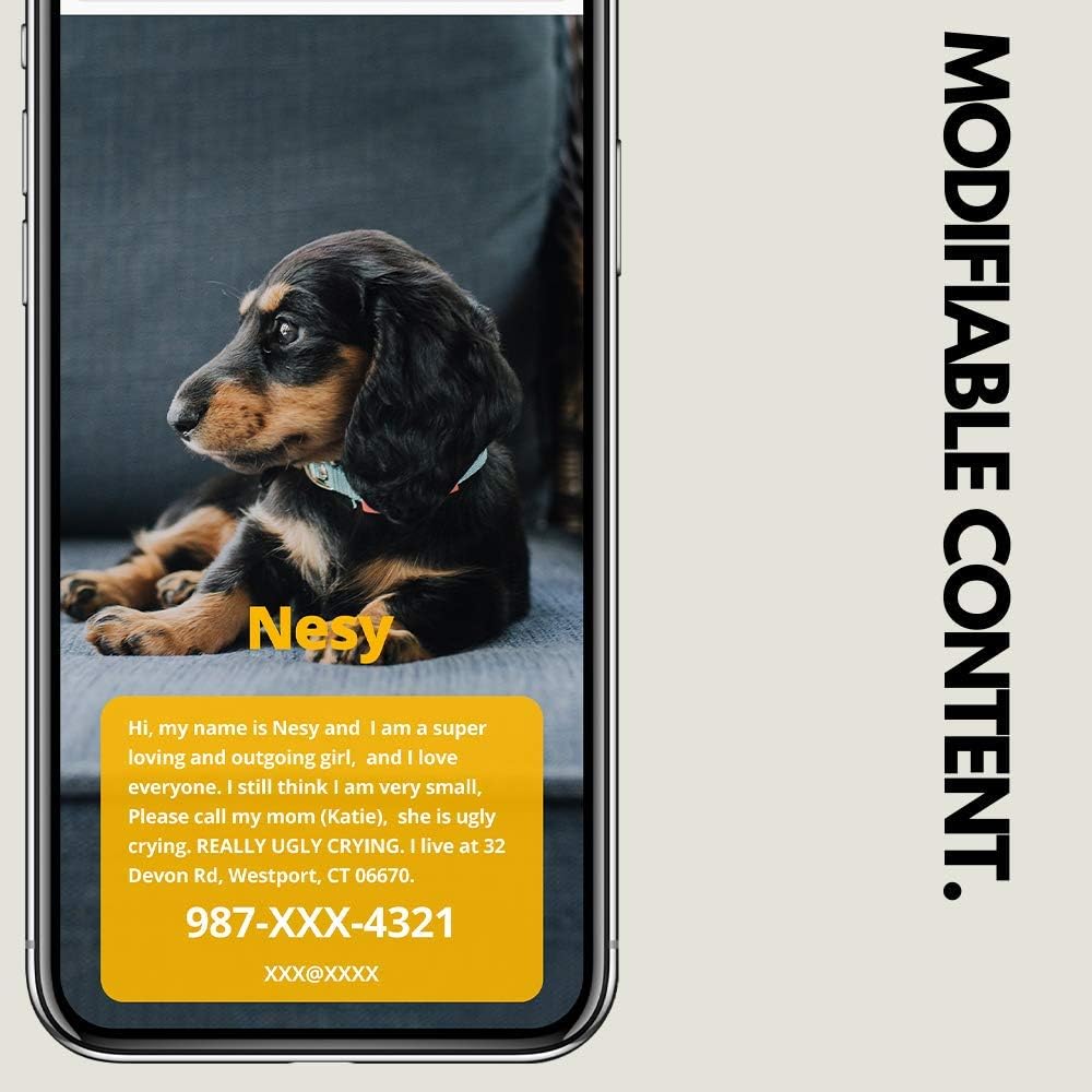 DISONTAG Pet ID Tags, Personalized Dog Tags, Custom Dog Tags, 41 Lifelike Patterns, Unique Information Display|Modifiable : Pet Supplies