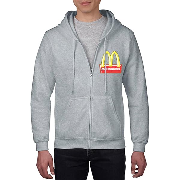 WT02 Men's Basic Fleece Hoodie - Full Zip, Kangaroo Pockets, Cuffed Wrist & Waist, Soft Brushed Interior - View #6