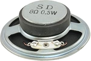 SOURCING MAP uxcell 2.2" Dia. Metal Shell Round External Magnet Speaker Horn 8 Ohm 0.5W