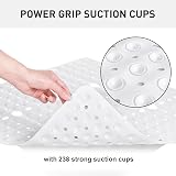 XIYUNTE Large Square Shower Mat 70x70cm Non Slip Anti Mould White view 4