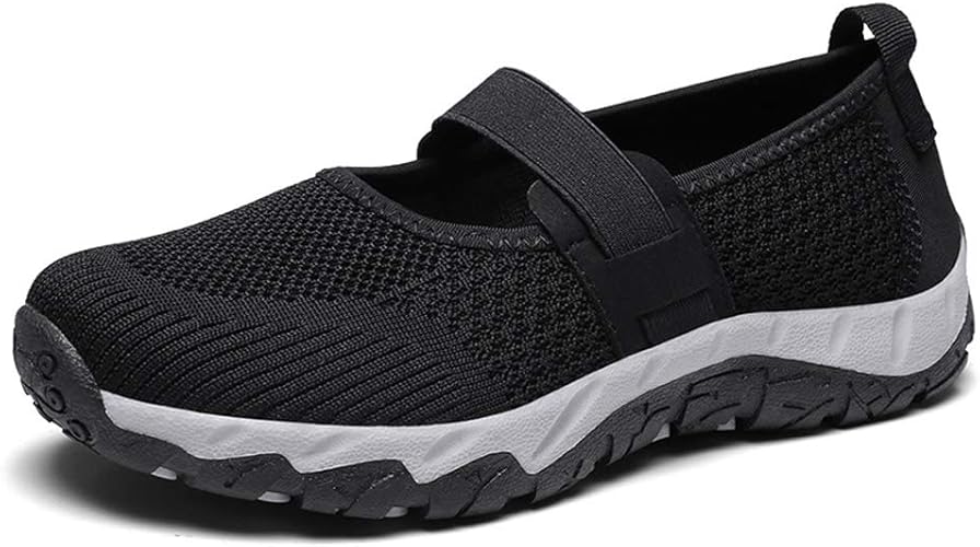 Amazon Chiguomaoyi レディース スリッポン お年寄りシューズ 上履き 上靴 リハビリ シューズ レディース ゴムバンド安全靴 介護靴 介護 シューズ 安全 作業靴 ナースシューズ