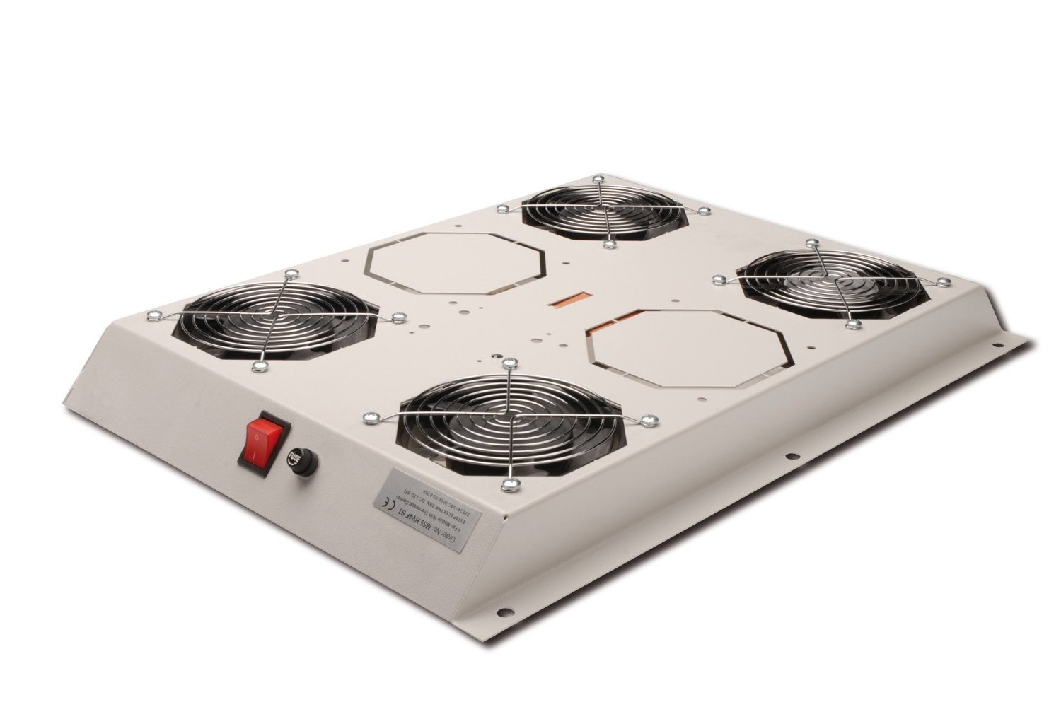 Digitus Professional Roof Fan for Unique Server Cabinets, with switch and Thermostat grey grey