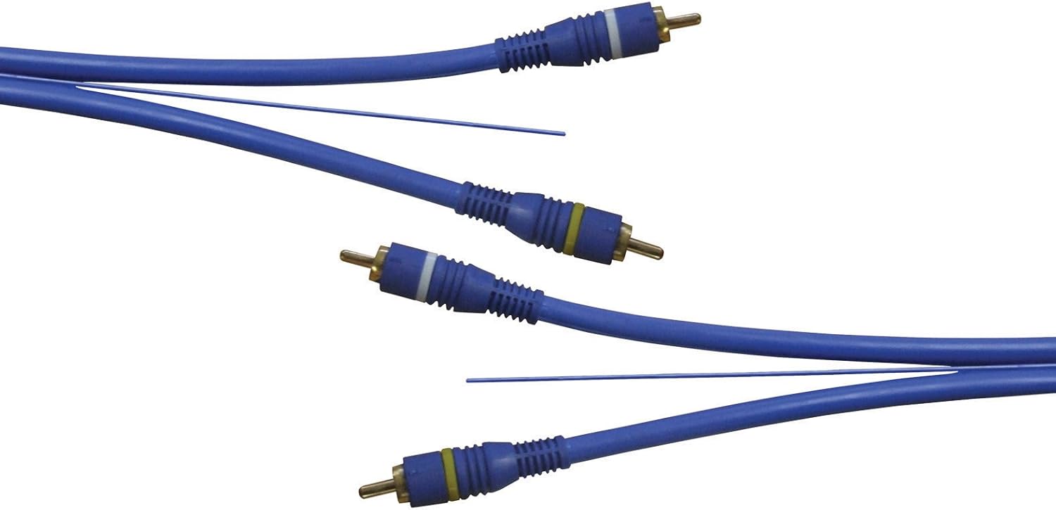 SIGNAL CABLE (5 METRE) / PHONO TO PHONO + GROUND WIRE (GOLD PLATED